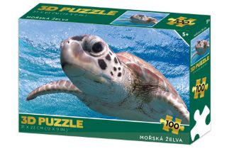 Obrázek z Puzzle 3D - Želva mořská 100 dílků 